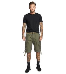 Short cargo vintage pour homme Brandit Savage, bermuda en coton vert olive B2001-00176