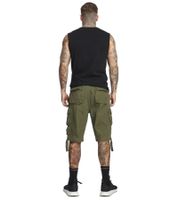Short cargo vintage pour homme Brandit Savage, bermuda en coton vert olive B2001-00176