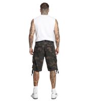 Pantaloncini cargo da uomo Brandit Savage Vintage, bermuda in cotone, B2001-00707, mimetico verde scuro