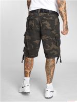 Pantaloncini cargo da uomo Brandit Savage Vintage, bermuda in cotone, B2001-00707, mimetico verde scuro