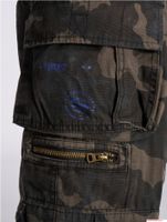 Pantaloncini cargo da uomo Brandit Savage Vintage, bermuda in cotone, B2001-00707, mimetico verde scuro
