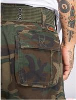Pantaloncini cargo da uomo Brandit Savage Vintage, bermuda in cotone B2001-00992, mimetico verde