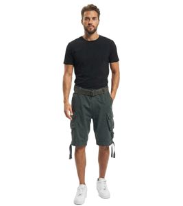 Rugged Brandit Savage Vintage Men's Cargo Shorts / Cotton Bermuda Shorts B2001-01745 Anthracite Grey