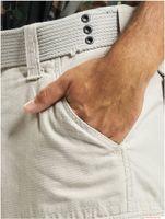 Pantaloncini cargo da uomo Brandit Savage Vintage, bermuda in cotone B2001-02610, bianco-grigio