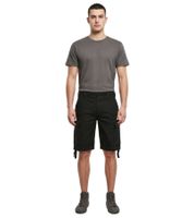 Pantaloncini cargo vintage Brandit resistenti, bermuda estivi in ​​stile militare, in cotone, modello B2002-00007, neri