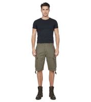 Pantaloncini cargo vintage Brandit resistenti, bermuda estivi in ​​stile militare, in cotone, modello B2002-00176, verde oliva