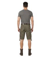 Pantaloncini cargo vintage Brandit resistenti, bermuda estivi in ​​stile militare, in cotone, modello B2002-00176, verde oliva