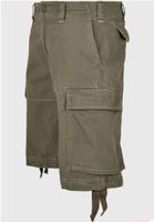 Pantaloncini cargo vintage Brandit resistenti, bermuda estivi in ​​stile militare, in cotone, modello B2002-00176, verde oliva