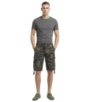 Pantaloncini cargo vintage Brandit resistenti, bermuda estivi in ​​stile militare, in cotone, modello B2002-00707, mimetico verde