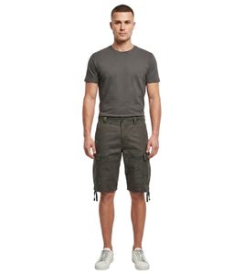 Order robust Brandit Vintage Cargo Shorts online – military-style cotton Bermuda shorts (B2002-01745, Anthracite Grey)