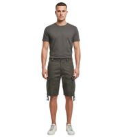 Order robust Brandit Vintage Cargo Shorts online – military-style cotton Bermuda shorts (B2002-01745, Anthracite Grey)