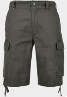 Order robust Brandit Vintage Cargo Shorts online – military-style cotton Bermuda shorts (B2002-01745, Anthracite Grey)