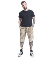 Pantaloncini cargo vintage Brandit, bermuda estivi in ​​stile militare, in cotone, modello B2002-02611, fantasia mimetica beige