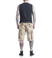 Pantaloncini cargo vintage Brandit, bermuda estivi in ​​stile militare, in cotone, modello B2002-02611, fantasia mimetica beige