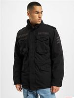 Chaqueta de campo Brandit M65 Giant para hombre, de algodón, con capucha, color negro (B3101)