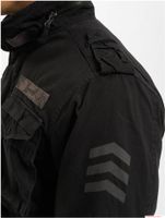Chaqueta de campo Brandit M65 Giant para hombre, de algodón, con capucha, color negro (B3101)