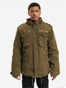 Giacca da campo da uomo Brandit M65 Giant, giacca in cotone stile transizionale con cappuccio, B3101 Verde oliva