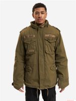 Giacca da campo da uomo Brandit M65 Giant, giacca in cotone stile transizionale con cappuccio, B3101 Verde oliva