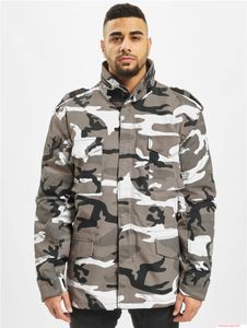 Giacca da campo Brandit M65 da uomo, modello US Field Jacket, con giacca interna separata, codice B3108, mimetica urbana grigio/nero/bianco