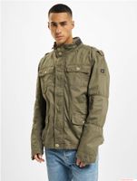 Chaqueta de campo Brandit Britannia para hombre, de algodón con cuello alto y capucha, color verde oliva (B3116)