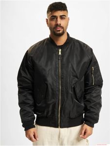 Classic Brandit MA1 Men's Bomber Jacket – Classic Transitional Jacket with Padded Lining (B3149 Black/Orange)