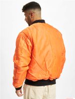 Chaqueta bomber clásica Brandit MA1 para hombre, reversible 2 en 1, B3149, negro/naranja
