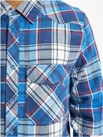 Classic Brandit Men's Plaid Flannel Shirt / Lumberjack Shirt – Long Sleeve B4002 Navy/Black