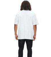 Camiseta de hombre RE:COVERED X Studio Canal o Hammer con estampado de EVIL DEAD 2, La Momia o Instinto Básico. Camiseta de algodón con cuello redondo y estampado grande, color blanco.