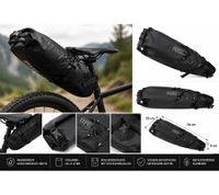 Wasserfeste Fahrrad-Satteltasche 6L mit Rollverschluss – Fahrradtasche für MTB, E-Bike & Trekkingrad A0001293 Schwarz