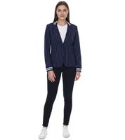 AjC Blazer Damen Business-Jacke mit Ein-Knopf-Verschluss Blazer Anzug-Jacke in Schwarz oder Navy