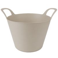 Bac flexible pratique de 30 litres avec poignées de transport ergonomiques, utilisable également comme panier de jardin ou panier à linge. Dimensions approximatives : 54 x 42 x 36 cm. Coloris non disponible.
