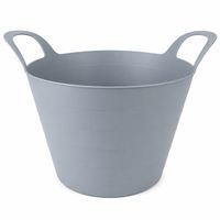 Bac flexible pratique de 30 litres avec poignées de transport ergonomiques, utilisable également comme panier de jardin ou panier à linge. Dimensions approximatives : 54 x 42 x 36 cm. Coloris non disponible.