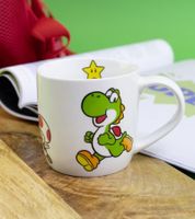 Mug en porcelaine SUPER MARIO avec motif SUPER MARIO détaillé, 275 ml, blanc