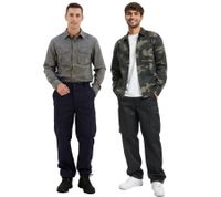 Stylische Brandit Cargo-Hose Outdoor-Hose mit Cargo-Taschen Alltags-Hose Dunkelblau oder Schwarz