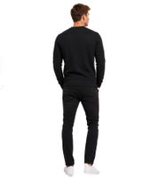 lässiges Merchcode Herren Sweatshirt Baumwoll-Pullover Rundhlas-Sweater 210 g/m² in Anthrazit und Schwarz