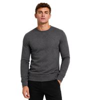 lässiges Merchcode Herren Sweatshirt Baumwoll-Pullover Rundhlas-Sweater 210 g/m² in Anthrazit und Schwarz