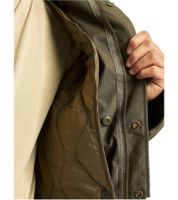 Classic Build Your Brand M65 men's US-style field jacket with a separate inner jacket; cotton-blend jacket available in navy blue, grey/black/white, olive green, and black.