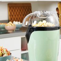 Giles & Posner Electric Popcorn Maker – Retro Design, 3-Minute Quick-Pop, 1200W (Model EK0493GSGRVDE, Green)