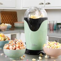 Giles & Posner Electric Popcorn Maker – Retro Design, 3-Minute Quick-Pop, 1200W (Model EK0493GSGRVDE, Green)
