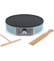 Giles & Posner Crêpe Maker with Non-Stick Cooking Surface – Adjustable Temperature Control – 1000W (EK6223GSBLVDE) – Blue
