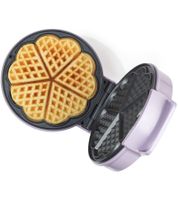 Giles & Posner Heart Waffle Maker with Adjustable Temperature Control – PFAS-Free Non-Stick Coating – 750W – EK6701GSPPVDE – Purple