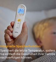 BRAUN Sensian™ 3 Non-Contact Forehead Thermometer with Night Mode, Memory Function & Backlit Display (White, 16851266)