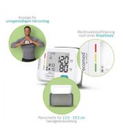 Misuratore di pressione sanguigna da polso ecomed by medisana BW-83E con display LCD di facile lettura che mostra pressione sistolica e diastolica, pulsazioni, data e ora. Misuratore di pressione digitale 23717 Bianco