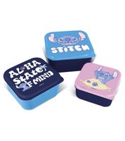 Disney Stitch Gift Box with 9 Fan Items – 4 Drinking Cups, 1 Porcelain Mug, 3 Lunch Boxes & 1 Breakfast Board