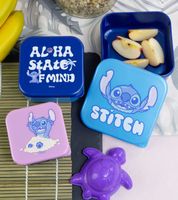 Disney Stitch Gift Box with 9 Fan Items – 4 Drinking Cups, 1 Porcelain Mug, 3 Lunch Boxes & 1 Breakfast Board
