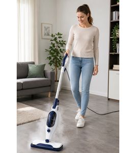 Dirt Devil Multifunction Steam Cleaner and Floor Mop – Heats up in 30 seconds, includes 4 attachments, 1300W handheld unit (Model 9584225)