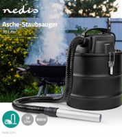 Beutelloser nedis Asche-Staubsauger mit HEPA Filter Staubbehälter 18L 800W VCAC118BK Schwarz