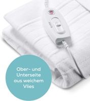 Sanitas SWB 26 heated underblanket made of soft fleece with practical securing straps, 3 illuminated temperature settings, 150 x 80 cm, white