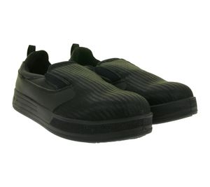 GARSPORT Auguste Low 2 S2 Men's & Women's Kitchen Safety Shoes with SSR Rubber Insert Technology – Work Shoes / Chef Shoes – GDS1500011 0003 Black