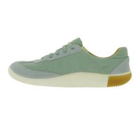 Lightweight KEEN KNX T-Toe Women's Leather Sneakers – Casual/Training Shoes with Elastic Lacing (1031233 Ice Green/Birch)